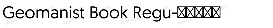 Geomanist Book Regu字体转换